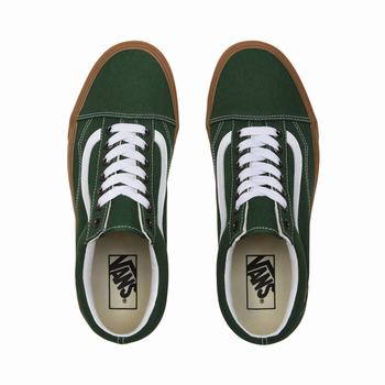 Panske Tenisky Vans Gum Old Skool Zelene/Biele VA40HTKJO